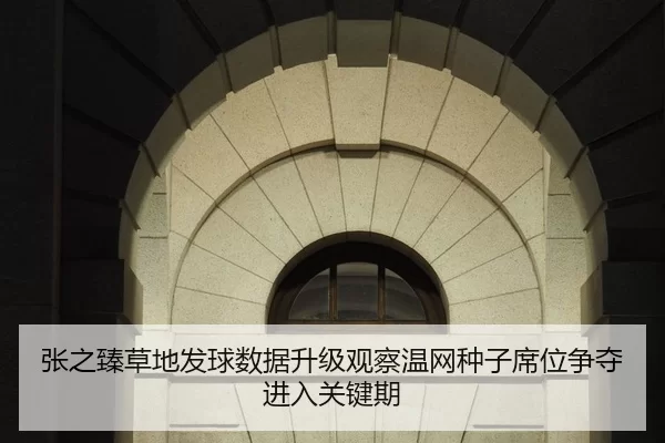 张之臻草地发球数据升级观察温网种子席位争夺进入关键期